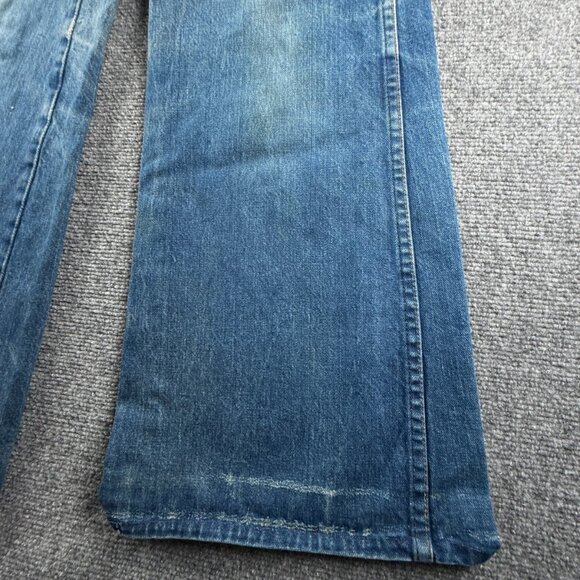 VTG Wrangler Bluebell Denim Jeans Scotland Made Flare Bell Bottom ACTL 28X31 - Picture 5 of 16